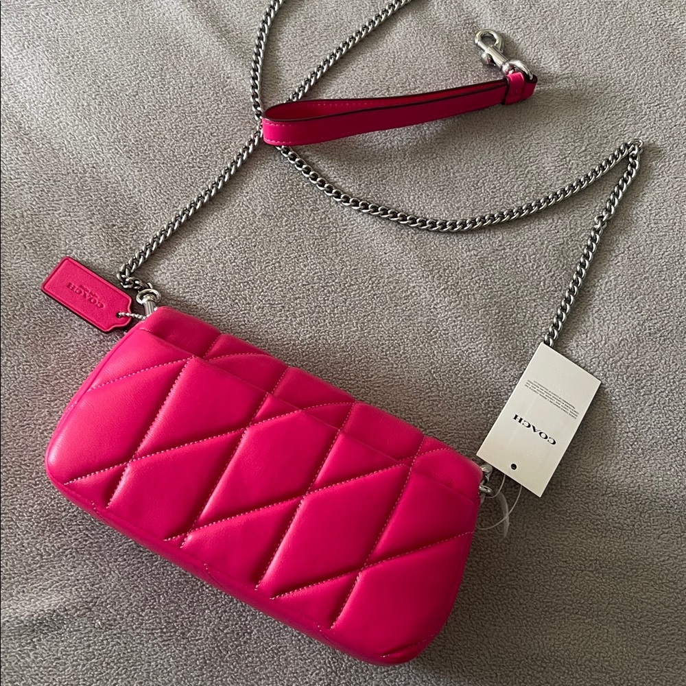 Pink Quilted tabby Crossbody Bag coach - Picture 3 of 3